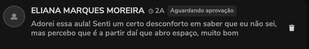 Depoimento de Eliana Marques Moreira