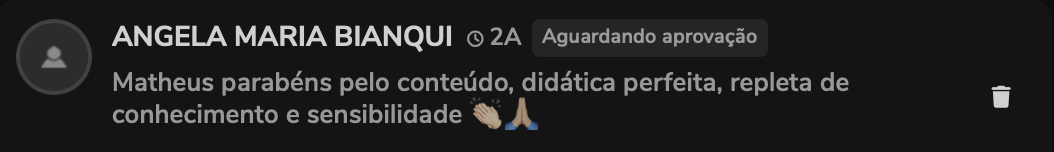 Depoimento de Angela Maria Bianqui