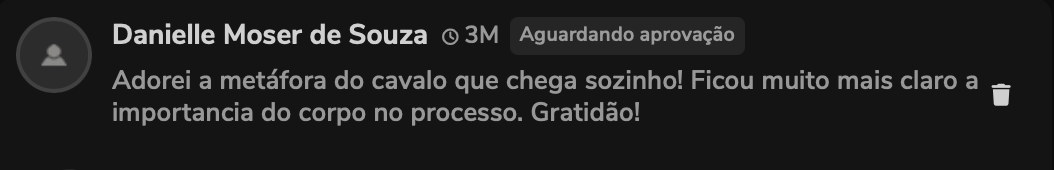 Depoimento de Danielle Moser de Souza
