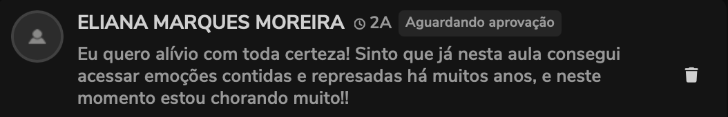 Depoimento de Eliana Marques Moreira